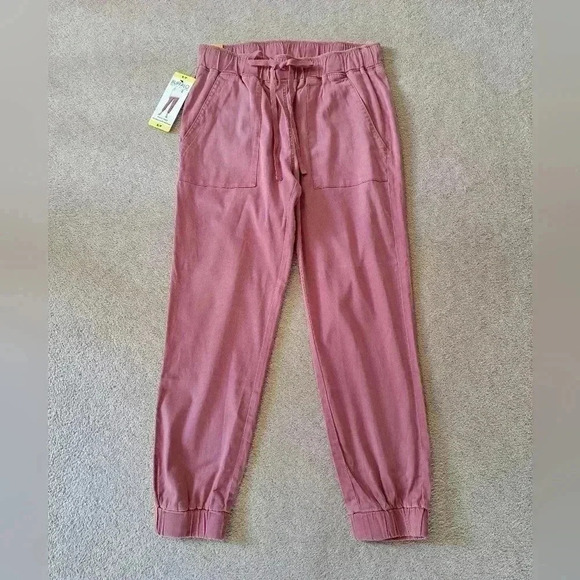 ❤️ NWT Buffalo David Bitton Tencel Joggers Strawberry Pink Small Women's Pants - Picture 2 of 15